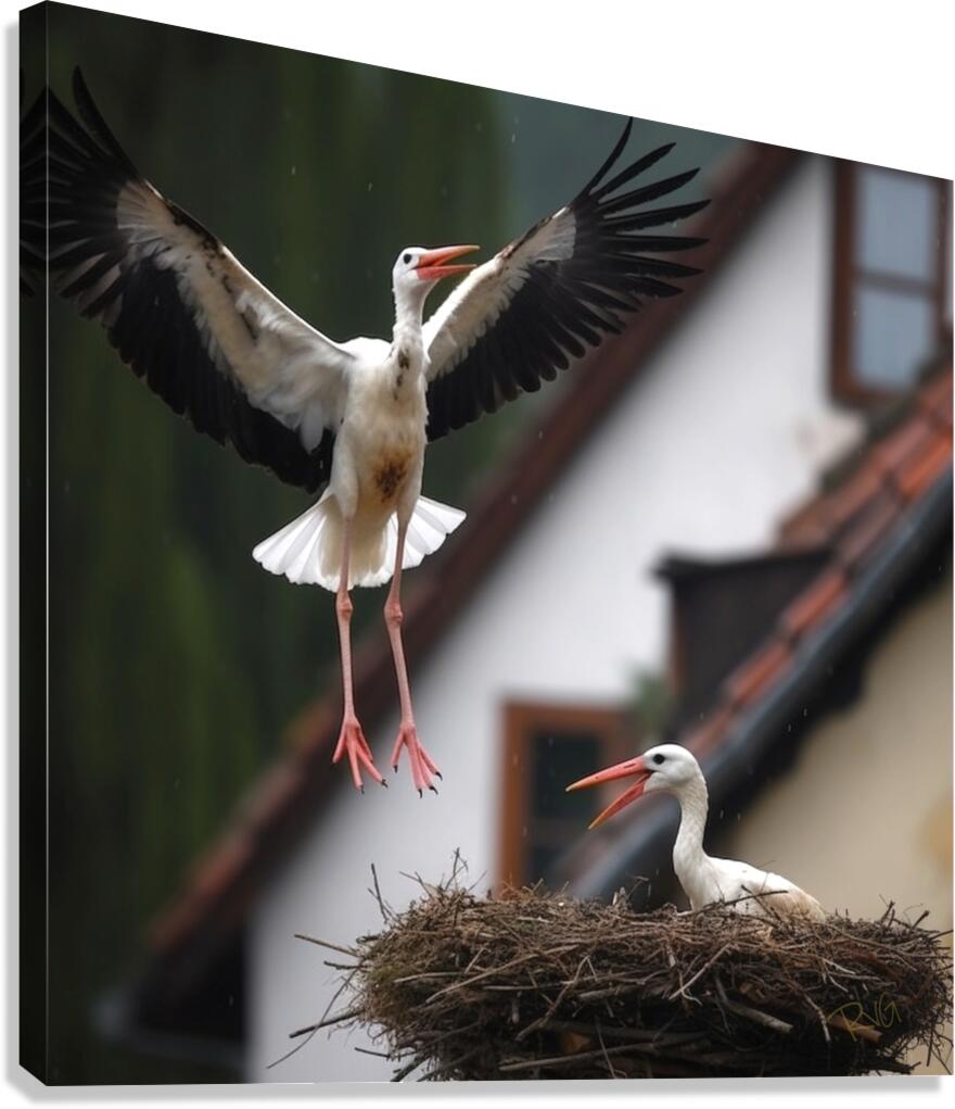 Happy Birds Canvas Print