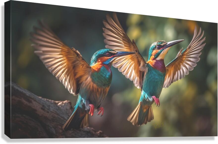 Colorful Birds Canvas Print
