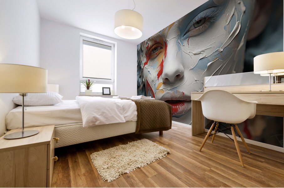 Face Paint Mural print