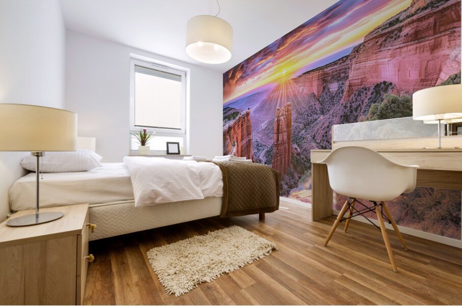 Sunrise Canyon Mural print