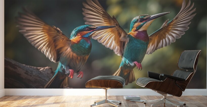 Colorful Birds Wall Murals